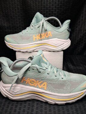 Hoka Challenger 8 Women's Running Shoes Size 10 Jade Cosmic Grey 1168717-JDC